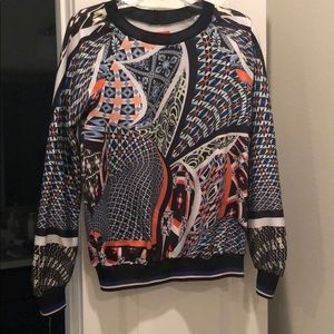 Clover canyon printed silky sweatshirt